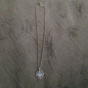 Blue and silver necklace